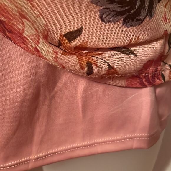 Sara Michelle Top in Dusty Rose Pink Floral Sz M Fashion Design w/many features - Picture 3 of 11